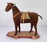 Antique German Horse Pull Toy