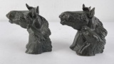 Paul Herzel Bronze Horse Bookends