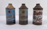 Lot of 3 Montana Cone Top Beer Cans