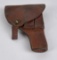 Pebbled Leather Pistol Holster Military