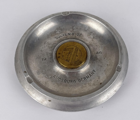 Post WW2 Trench Art Shell Casing Ashtray