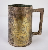 Trench Art Brass Tankard Recycled Shells