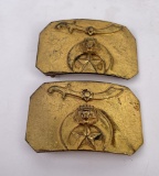 Pair of Antique Shriners Belt Buckles