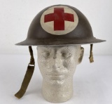 WW2 Canadian Combat Medics Helmet Painted