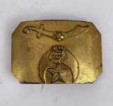 Antique Shriners Fraternal Belt Buckle