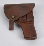 Pebbled Leather Pistol Holster Military