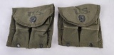 Pair of WW2 M1 Carbine Magazine Pouches