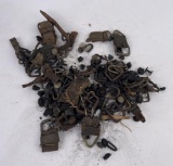 Large Lot of Civil War Buckles Hook Straps