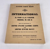 WW2 USMC Navy International Truck Book