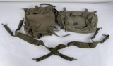 WW2 US M1945 Two Piece Backpack w/ Suspenders