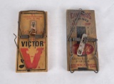 Pair of Vintage Mouse Rat Traps