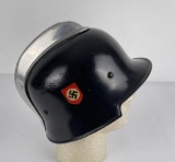 WW2 Nazi German Fire Police Helmet