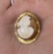 Victorian 10k Yellow Gold Shell Cameo