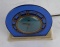 Art Deco Blue Mirrored Clock Telechron