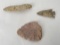 Ancient Indian Flint Arrowhead Blades Texas