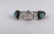 Navajo Sterling Silver Turquoise Watch Bracelet