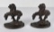 End of Trail Cast Iron Indian Bookends