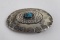 Sterling Silver Turquoise Navajo Belt Buckle