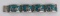 Taxco Sterling Silver Turquoise Link Bracelet