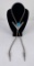 Navajo Sterling Silver Turquoise Bolo Tie