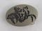 Navajo Sterling Silver Bear Belt Buckle