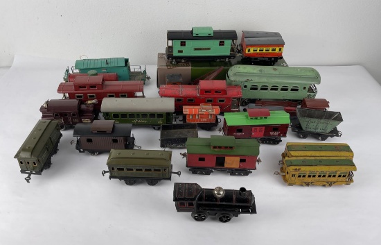 Lot of Antique Trains Lionel Ives American Flyer