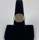 Thai Sterling Silver Shipwreck Coin Ring