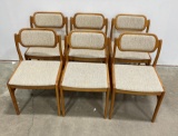 Set of 6 Mid Century Danish Teak Chairs D Scan