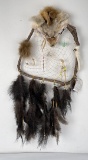 Montana Indian Beaded Coyote Face Dreamcatcher