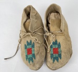 Montana Rocky Boy Indian Res Beaded Moccasins