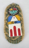 Hopi Indian Baby Cradle and Flat Kachina Doll