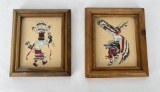 2 Navajo Indian Sand Paintings