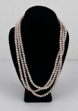 Stunning Tahitian Rose Pearl Necklace