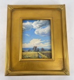 Taylor Lynde Montana Painting North of Town in Sun