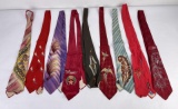 Nice Group of Art Deco Painted Ties