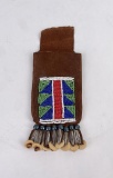 Montana Indian Beaded Pocket Watch Pouch