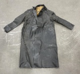 Antique Rubber Miners Fireman's Rain Jacket Coat