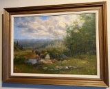 Ralph Earl DeCamp Painting Helena Montana Deer