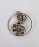 Cambodian Sterling Parvati Goddess Necklace