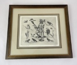 Ace Powell Engraving Napi and the Birds