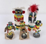 Group of Hopi Indian Kachina Dolls