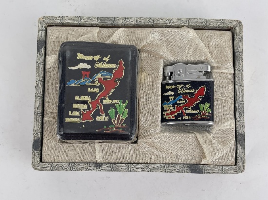 Post WW2 Japanese Okinawa Lighter Set