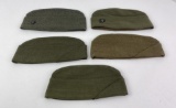 Group of WW2 USMC Marine Corps Garrison Hats