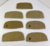 Group of WW2 USMC Marine Corps Garrison Hats