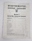 Quartermaster Supply Catalog Section I 1943