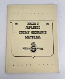 Catalogue of Japanese Enemy Ordnance Material