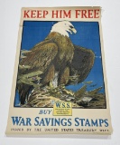 WW1 Keep Him Free Buy War Savings Bond