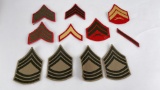 Lot of Assorted WW2 Marine Corps Chevrons