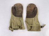 WW2 Army Air Corps A-12 Flight Gloves Mittens