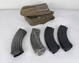 AK 47 Magazine Lot and Pouch